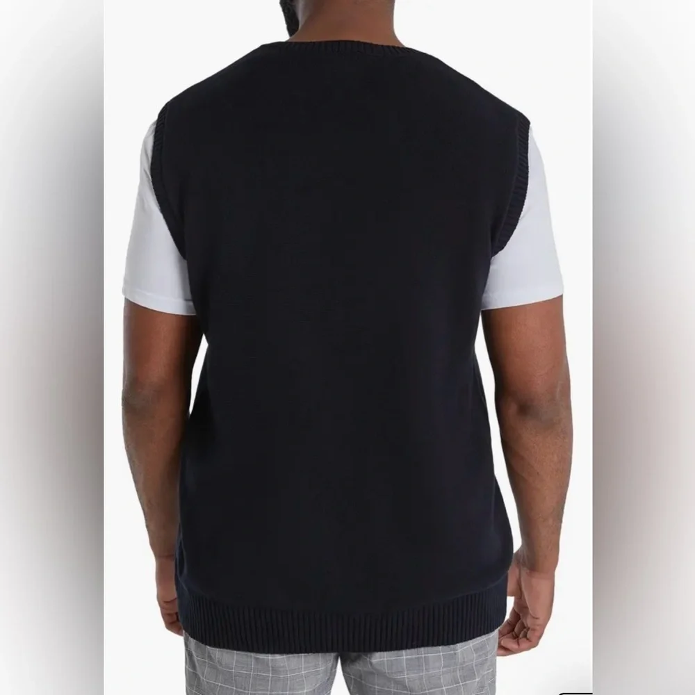Callaway Golf Nordstrom’s Collection, Merino Wool Vest‎ Pullover , Black, Size L